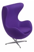 Fotel Jajo fioletowy kaszmir 4 Premium - d2design
